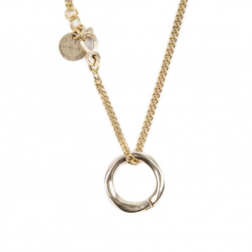256# SOLIDBRASS RING NECKLACE