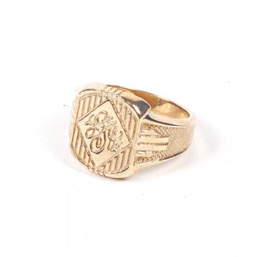 424 CLASSIC INITIAL RING - BRASS